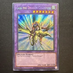 Gaia the Dragon Champion LOB-EN125 NM Secret Rare Yu-Gi-Oh! - Image 1