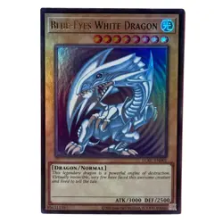 YuGiOh! Blue-Eyes White Dragon (Version 2) (Ultra Rare) LCKC-EN001 Unlimited NM - Image 1