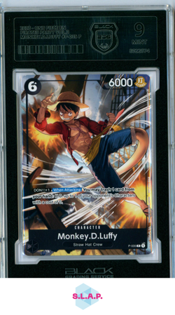 MONKEY.D.LUFFY ONE PIECE #P-035 2023 PIRATES PARTY VOL.3 MATTE EN BGS 9 - Image 1