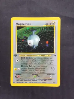 Pokemon Cards: Neo Discovery 1st Edition Rare Holo: Magnemite 7/75 - Image 1