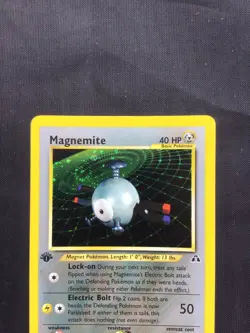Pokemon Cards: Neo Discovery 1st Edition Rare Holo: Magnemite 7/75 - Image 2
