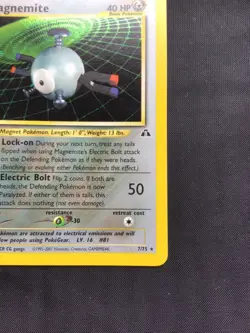 Pokemon Cards: Neo Discovery 1st Edition Rare Holo: Magnemite 7/75 - Image 5