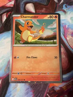 Charmander 20/217 Ascended Heroes SWIRL Promo Cosmos Holo NM Pokemon Card 2026 - Image 1
