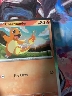 Charmander 20/217 Ascended Heroes SWIRL Promo Cosmos Holo NM Pokemon Card 2026 - Image 2