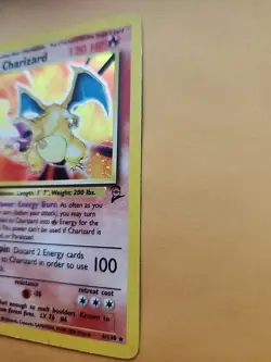 Pokemon TCG Charizard 4/102 Holo Card 1999-2000 Base Set 2 MP - Image 3