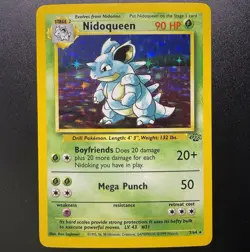 Jungle Nidoqueen Holo Rare Card 7/64 Pokemon 1999 Near Mint - Image 2