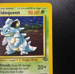 Jungle Nidoqueen Holo Rare Card 7/64 Pokemon 1999 Near Mint - Image 3