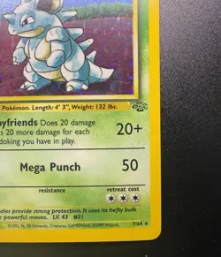 Jungle Nidoqueen Holo Rare Card 7/64 Pokemon 1999 Near Mint - Image 4