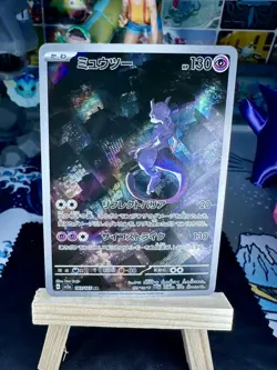Pokemon Mewtwo TCG SV2a Japanese 151 Card 183/165 AR Full Art NM Condition - Image 1