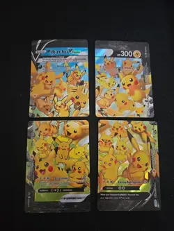 Pikachu V-Union [Set of 4] SWSH: Sword & Shield Promo Cards Holo - Image 1