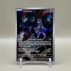 Mewtwo 052/165 Holo Rare Promo - Full Art Pokemon Card NM - Image 1