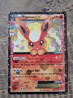 Pokemon TCG Flareon EX Holo Rare Card Radiant Collection RC6/RC32 Generations NM - Image 1