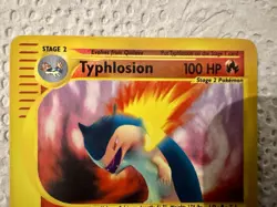 Pokemon TCG Typhlosion 28/165 Expedition Base Set WOTC Holo Rare Card NM - Image 2