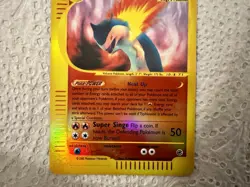 Pokemon TCG Typhlosion 28/165 Expedition Base Set WOTC Holo Rare Card NM - Image 3