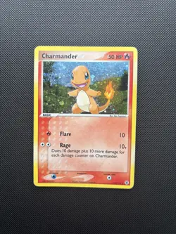Pokemon Card Fire Red & Leaf Green Holo Charmander 113/112 Secret Rare! TCG - Image 1