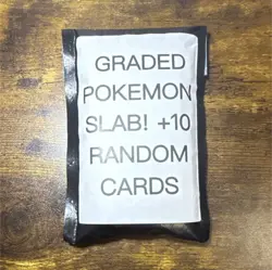 1 Graded Pokemon Card Plus 10 additional ungraded Pokemon Cards - Image 1