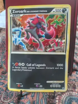 Pokemon Promo Zoroark and Legendary Pokemon Holo Jumbo Card - Image 1
