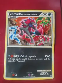 Pokemon Promo Zoroark and Legendary Pokemon Holo Jumbo Card - Image 3