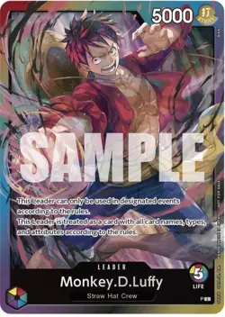 One Piece Card Game Monkey D Luffy P-043 2nd Anniversary Promo Sealed - Image 3