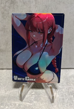 Makima Trading Card Waifu Goddess Story Anime Girl holo Karte Manga Full Art - Image 1