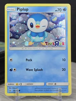 Pokemon Card TCG Piplup 32/156 Holo Foil Exclusive Rare Toys R Us Promo Card - Image 5