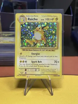 Pokemon TCG Raichu Holo Card 2016 36/108 English XY Generations MP - Image 1