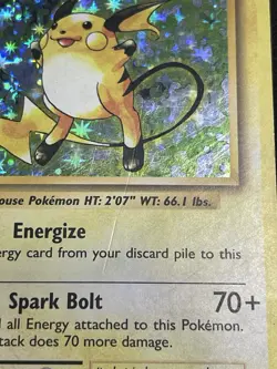 Pokemon TCG Raichu Holo Card 2016 36/108 English XY Generations MP - Image 4