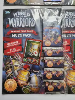 (6) 2015 Topps World of Warriors Trading Card Game Multipacks - Image 3
