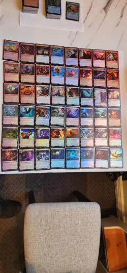 MTG Final Fantasy Foil Lot 206 Unique Cards Including Full Art Lands and More - Image 3