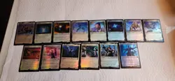 MTG Final Fantasy Foil Lot 206 Unique Cards Including Full Art Lands and More - Image 5