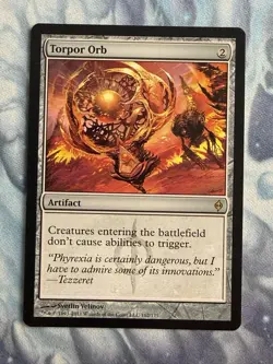 Torpor Orb - New Phyrexia - Magic the Gathering - MTG - Light Play - Image 1