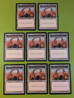 8 Mountain (Joined) Tempest Playset Magic the Gathering MTG 8 - Image 1