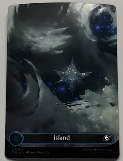 MTG Edge of Eternities Basic Land Island COMMON GALAXY FOIL #0368 - Image 1