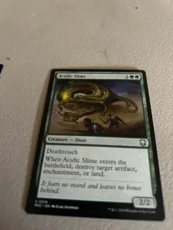 (x4) Acidic Slime 0218 Playset Non Foil Uncommon Modern Horizons 3 MTG NM - Image 1