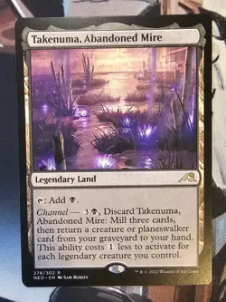 Takenuma, Abandoned Mire - Kamigawa: Neon Dynasty Magic The Gathering - Image 1