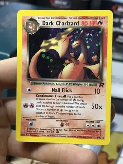 #5 Dark Charizard 4/82 Team Rocket 2000 Holo Rare WOTC Pokemon Card TCG - Image 3