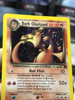 #5 Dark Charizard 4/82 Team Rocket 2000 Holo Rare WOTC Pokemon Card TCG - Image 5