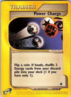 Power Charge 147/165 Expedition Pokemon MP Normal - Image 1