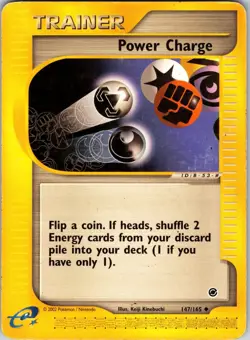 Power Charge 147/165 Expedition Pokemon MP Normal - Image 1