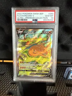 Pokemon Charizard V Ultra-Premium Coll. Full Alt Art Promo SWSH260 PSA 10 - Image 4