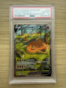 Pokemon Charizard V Ultra-Premium Coll. Full Alt Art Promo SWSH260 PSA 10 - Image 5