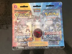 2015 POKEMON DOUBLE CRISIS TEAM MAGMA PIN 4 BOOSTER PACK BLISTER PACK SEALED - Image 1