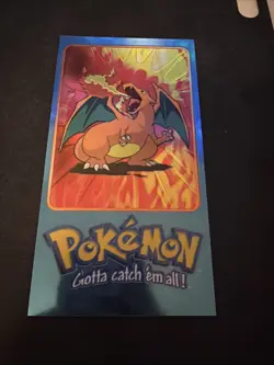 Pokemon Topps Charizard Jumbo Card/Tin Topper TV Animation Series 2 #5 of 5 - Image 1