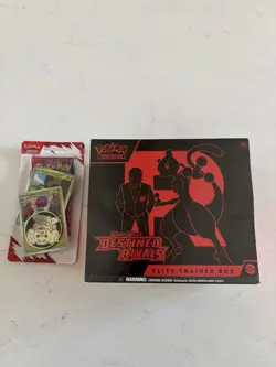 Pokemon Destined Rivals ETB Elite Trainer Box SV10 Sealed + BLISTER PACK - Image 1