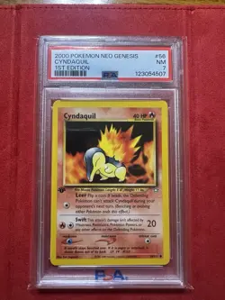 Pokemon TCG Cyndaquil 1st Edition Neo Genesis Regular Card 56/111 - Image 1