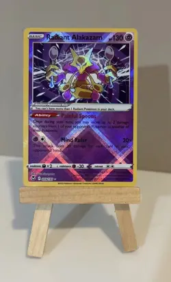 2022 Pokemon Silver Tempest #59 - Radiant Alakazam - Pack Fresh! - Image 1