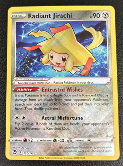 Radiant Jirachi Silver Tempest 120/195 Holo Radiant Rare Pokemon TCG - NM - Image 1