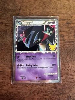 Pokemon TCG Dragapult Holo S&S Black Star Promo 25th Anniversary SWSH132 - Image 1