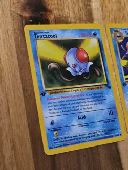 1st Edition Tentacool 56/62 and 1st Edition Tentacruel 44/62 NM/LP Pokemon TCG - Image 3