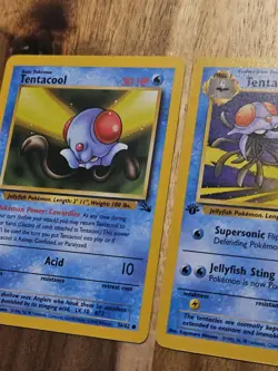 1st Edition Tentacool 56/62 and 1st Edition Tentacruel 44/62 NM/LP Pokemon TCG - Image 4